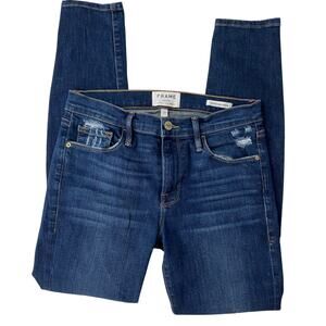 Frame Le Skinny de Jeanne Jeans Women Size 27 Skinny distressed